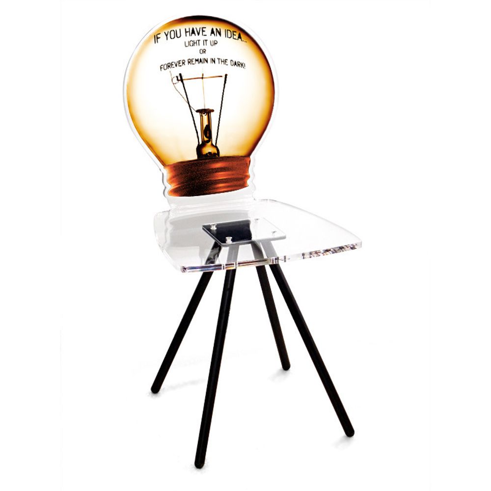 Chaises - CHAISE GRAPH AMPOULE - ACRILA