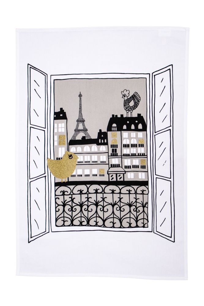 Linge de table textile - Torchon Vue sur Paris - LA COCOTTE PARIS