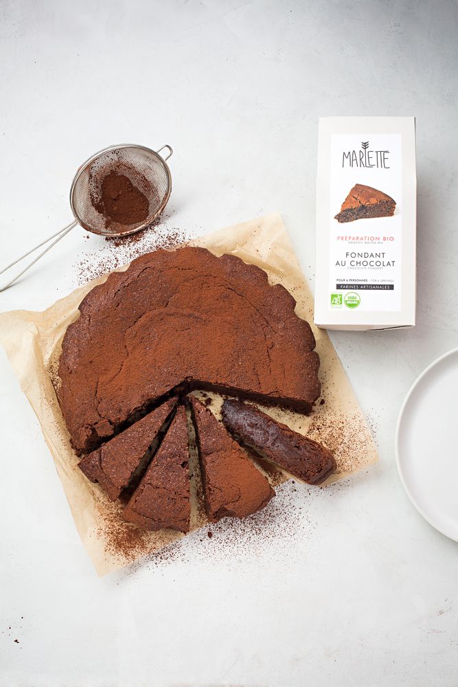 Delicatessen - Organic chocolate fondant baking mix  - MARLETTE