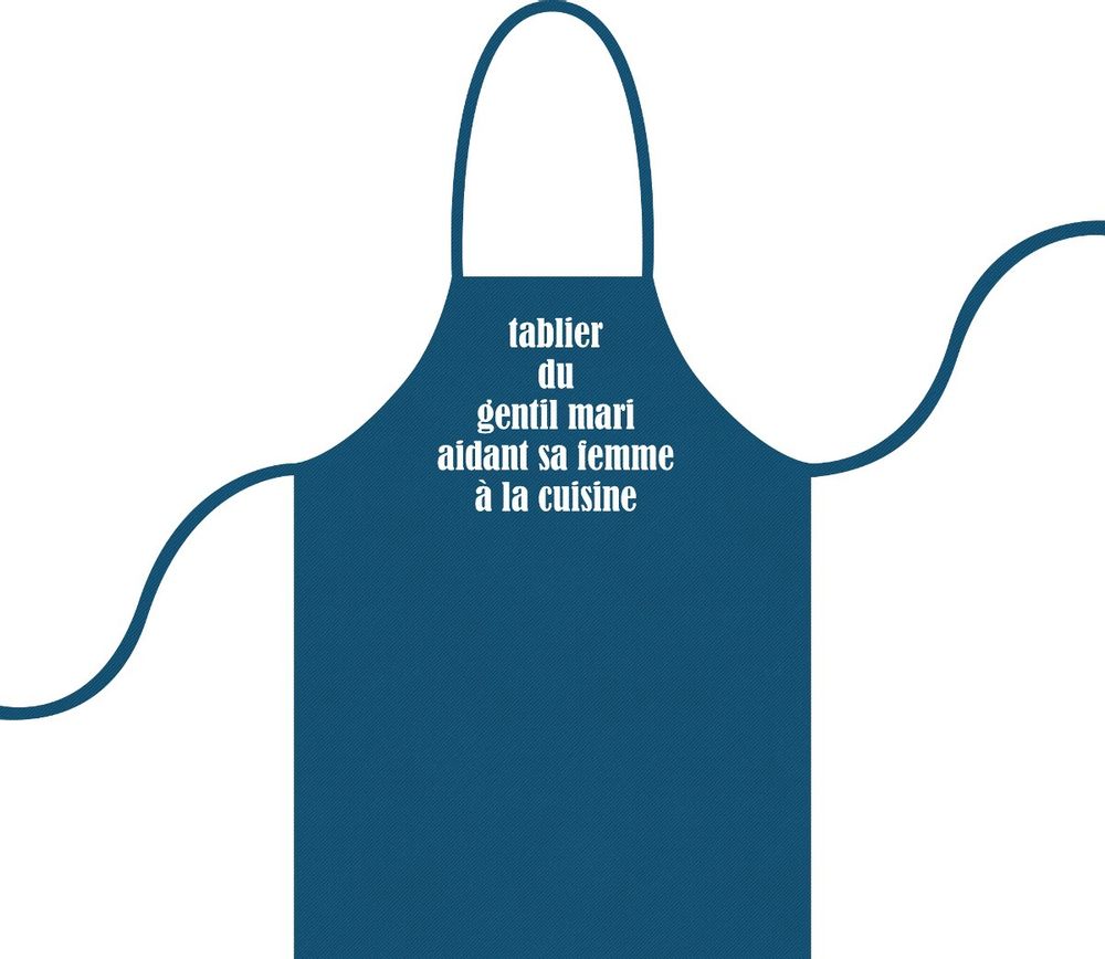 Linge d'office - Tablier Marie Martine® "Tablier du gentil mari" - MARIE MARTINE