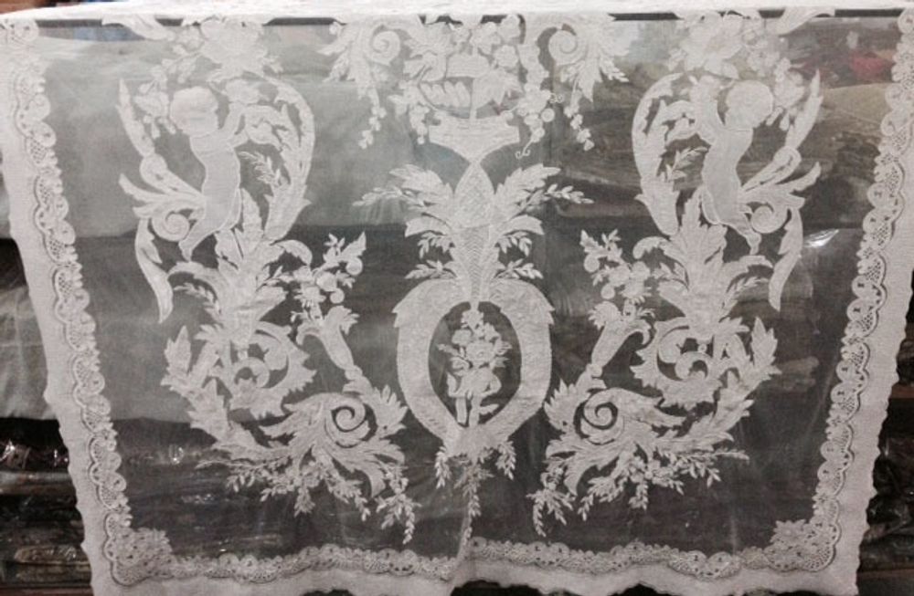 Curtains and window coverings - White - French Curtains / Embroidered Curtains - PASSIONHOMES BY SARLA ANTIQUES
