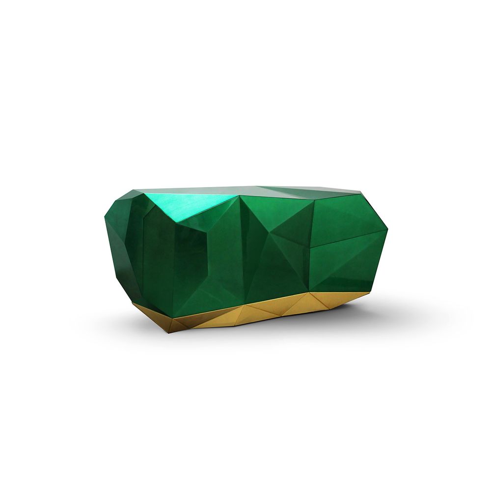 Boîtes de rangement  - Diamond Emerald Sideboard  - COVET HOUSE