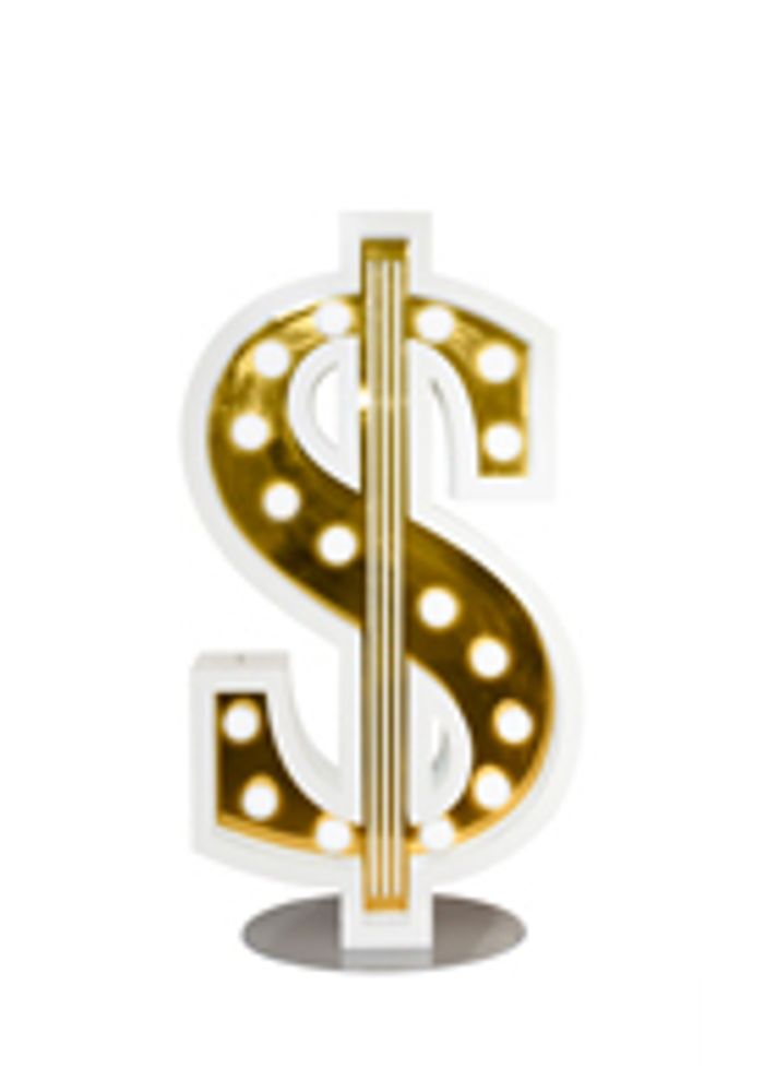 Éclairage LED - Panneau Dollar | Lampe Graphique - DELIGHTFULL