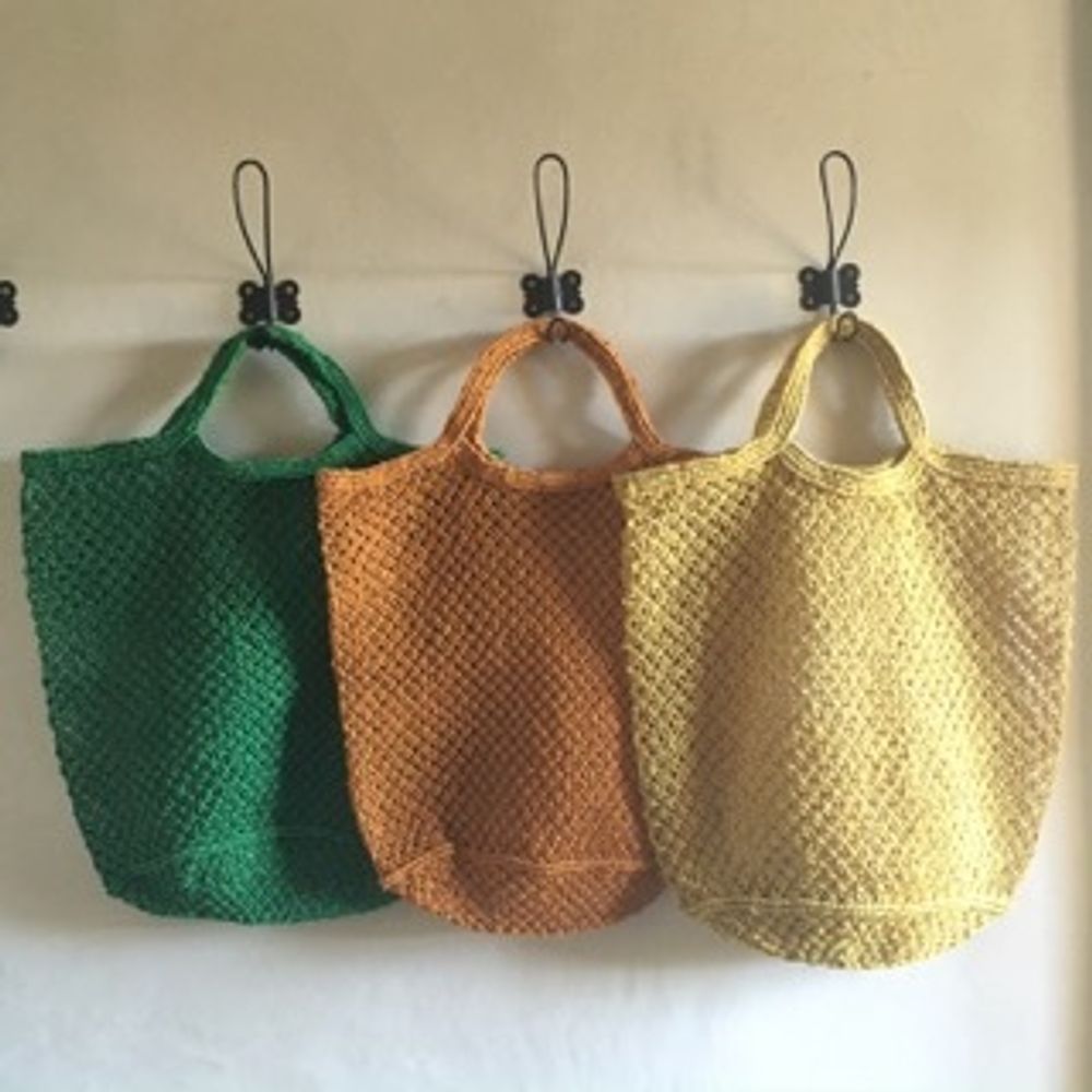 Bags and totes - Jute Macrame Bag Large - MAISON BENGAL