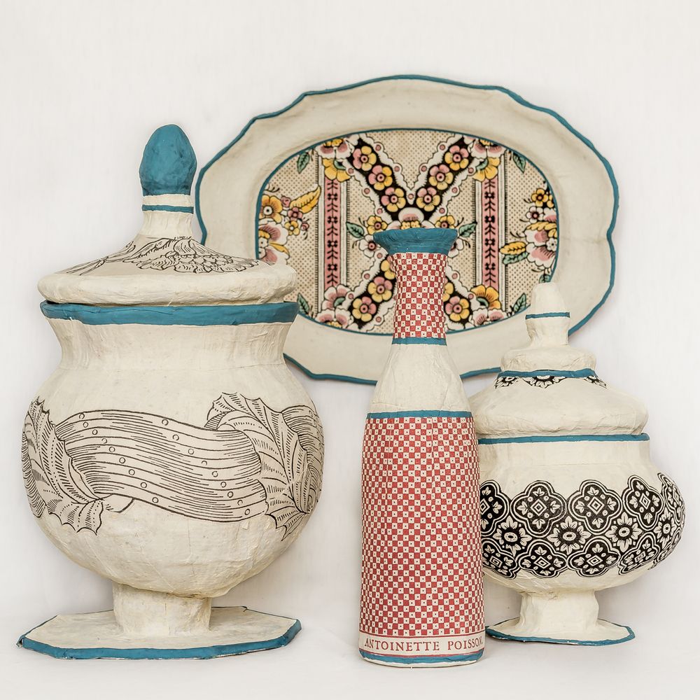Objets de décoration - objets de papier mâché - ANTOINETTE POISSON