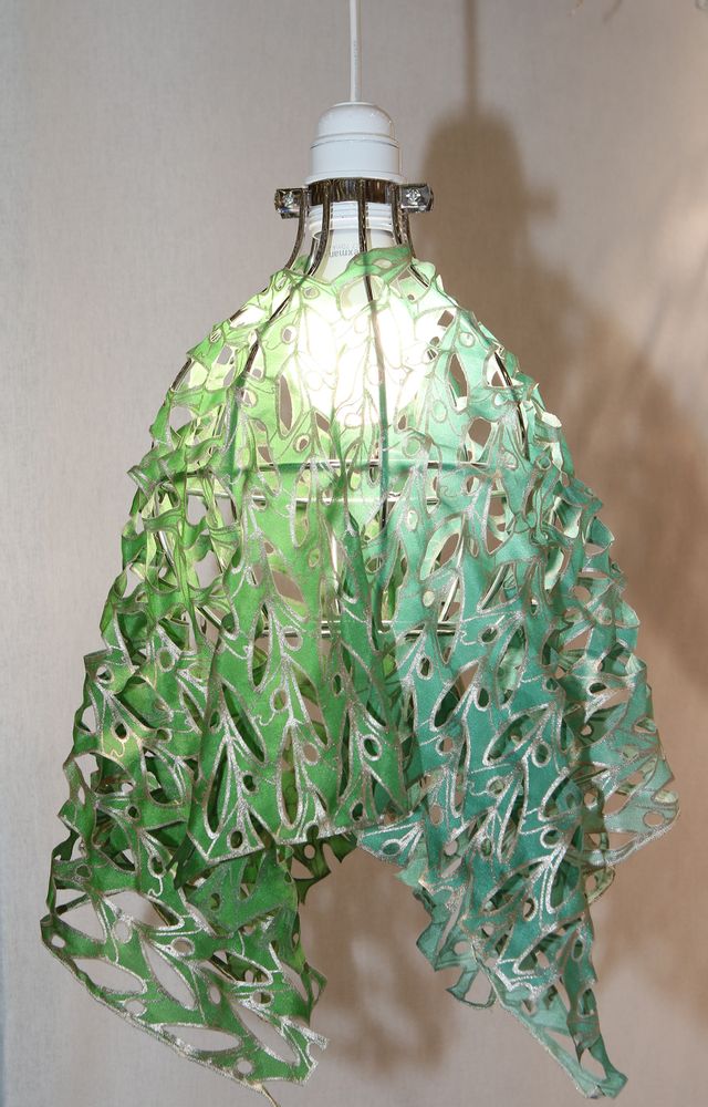 Curtains and window coverings - "The Olive Tree", Silk Scarf and Lamp Shade, Cotton Cushion, Curtain, Bed Cover, Apron - KEIKO KUROISHI