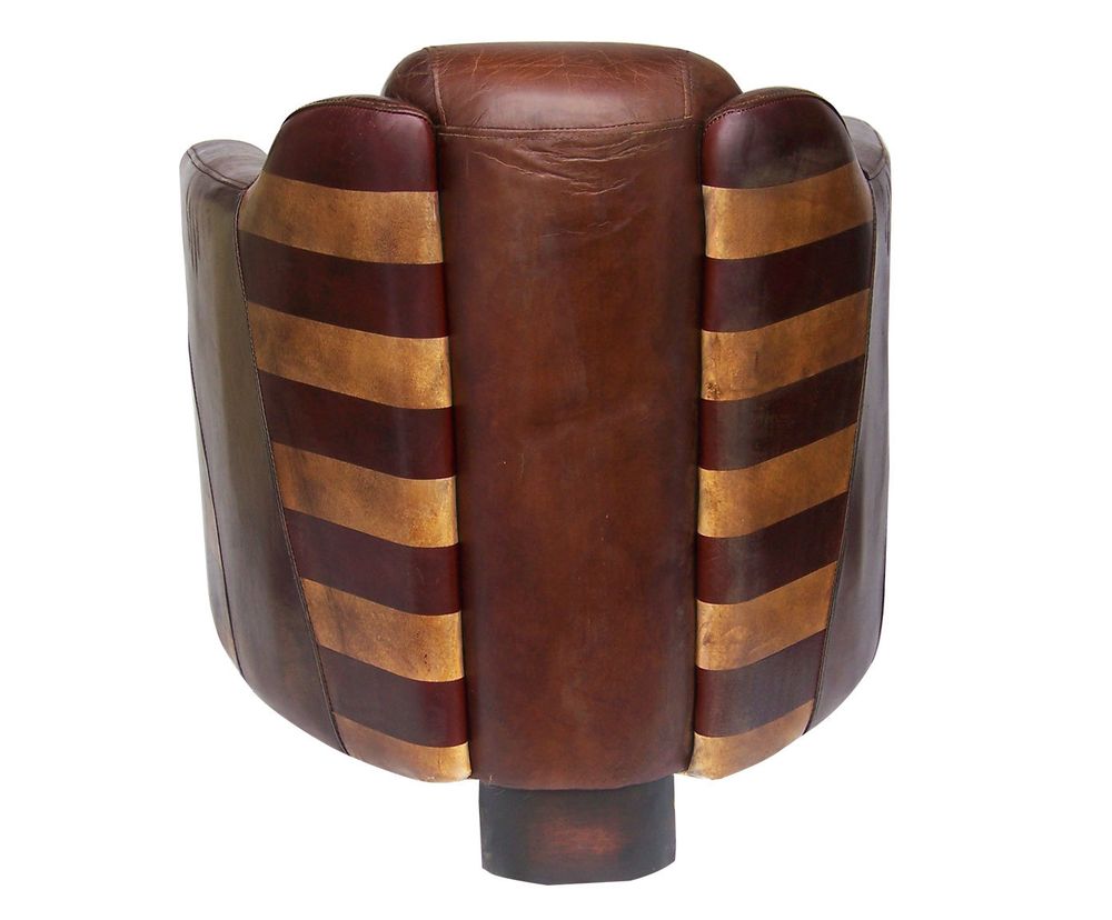 Fauteuils - Fauteuil L'Américain en cuir et drapeau US - Confort et style unique - JP2B DECORATION