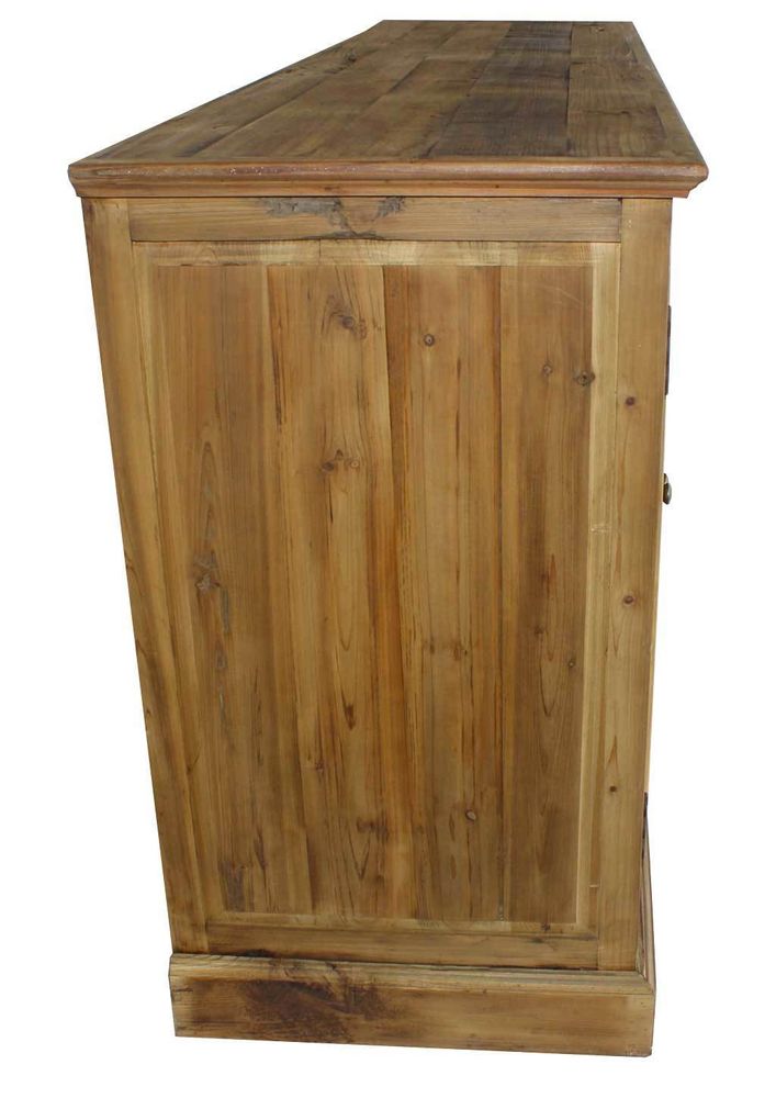 Buffets - Bas de buffet mixte en bois recyclé, 8 tiroirs, design rustique - JP2B DECORATION