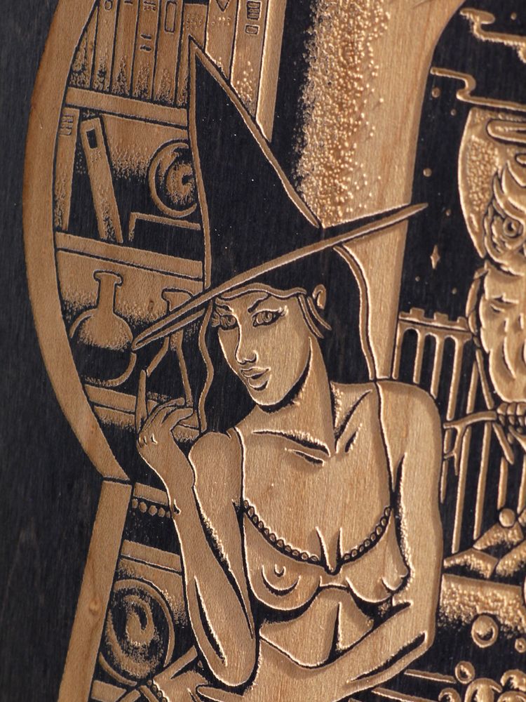Decorative objects - Laser engraved skateboards - Le Shape x Chopping Jerks - LE SHAPE SKATEBOARDS