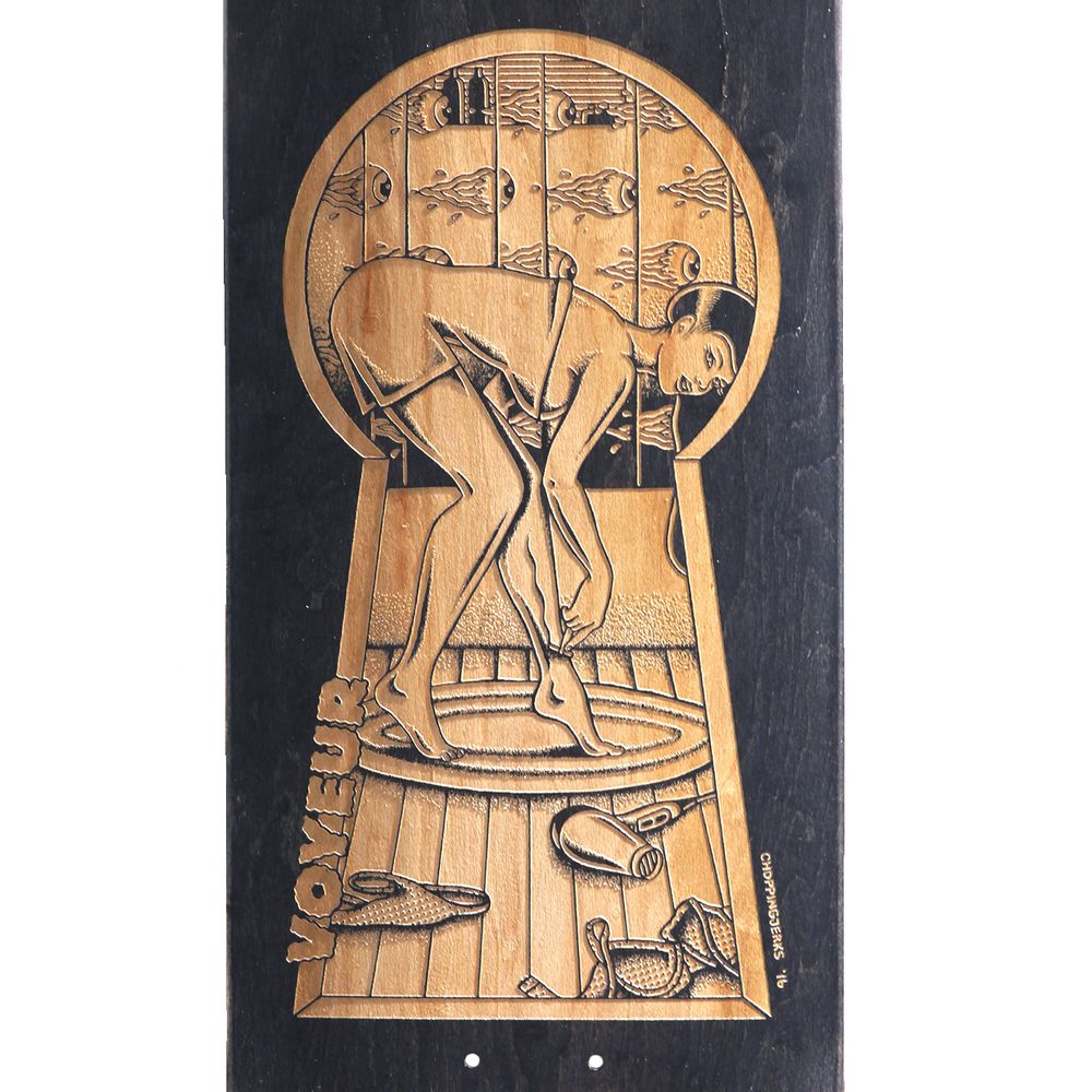 Decorative objects - Laser engraved skateboards - Le Shape x Chopping Jerks - LE SHAPE SKATEBOARDS