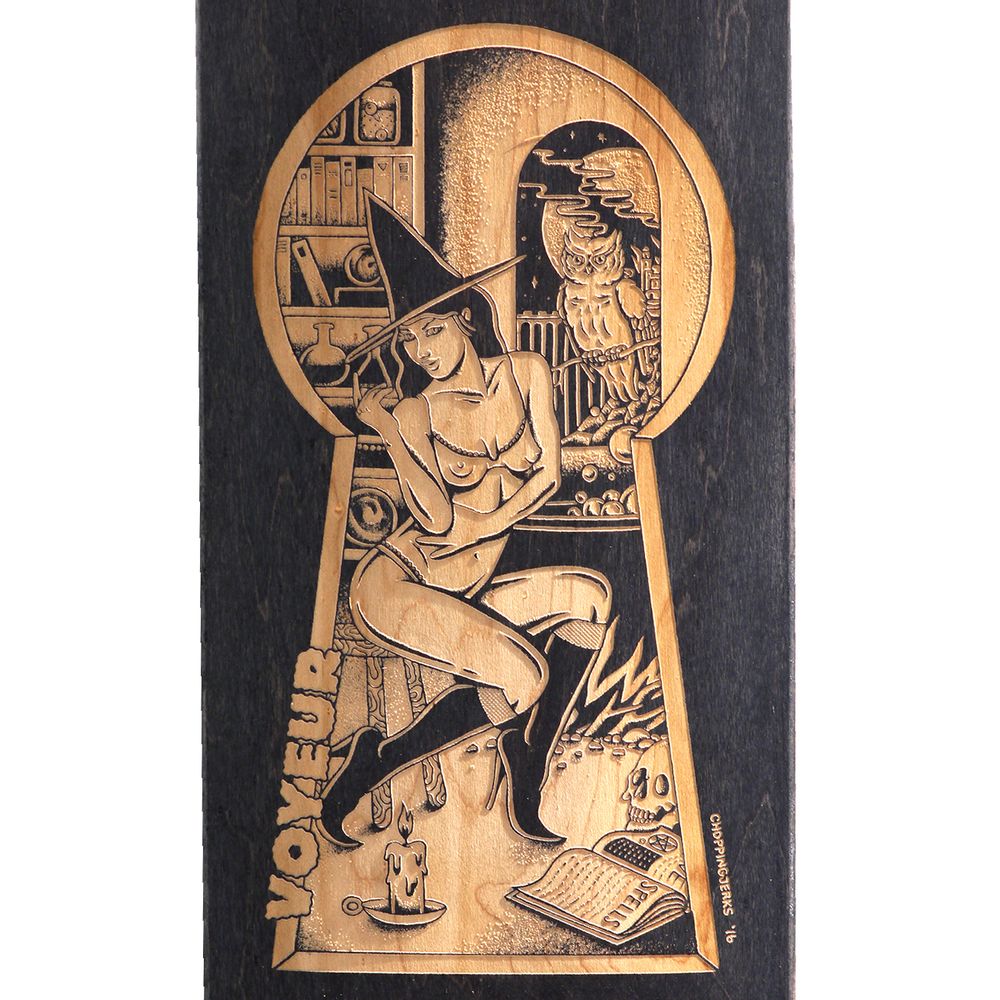 Decorative objects - Laser engraved skateboards - Le Shape x Chopping Jerks - LE SHAPE SKATEBOARDS
