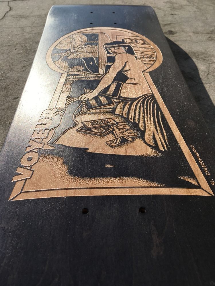 Decorative objects - Laser engraved skateboards - Le Shape x Chopping Jerks - LE SHAPE SKATEBOARDS