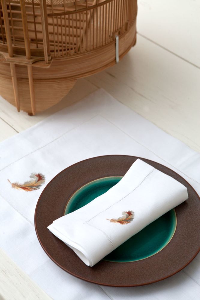 Sets de table - LES PLUMES - NAPKING BY BELLAVIA