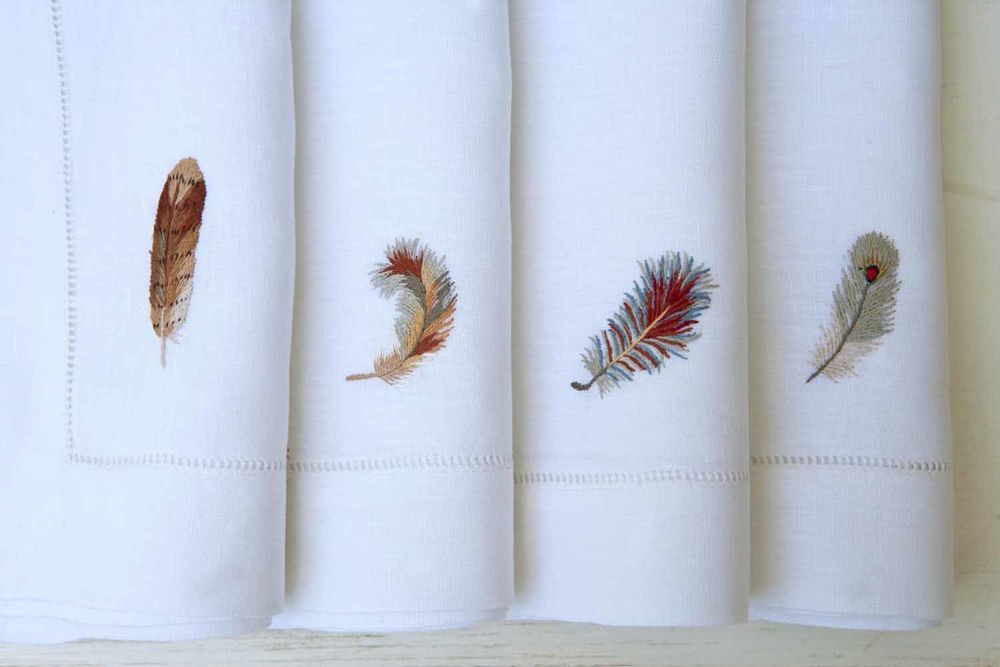 Sets de table - LES PLUMES - NAPKING BY BELLAVIA