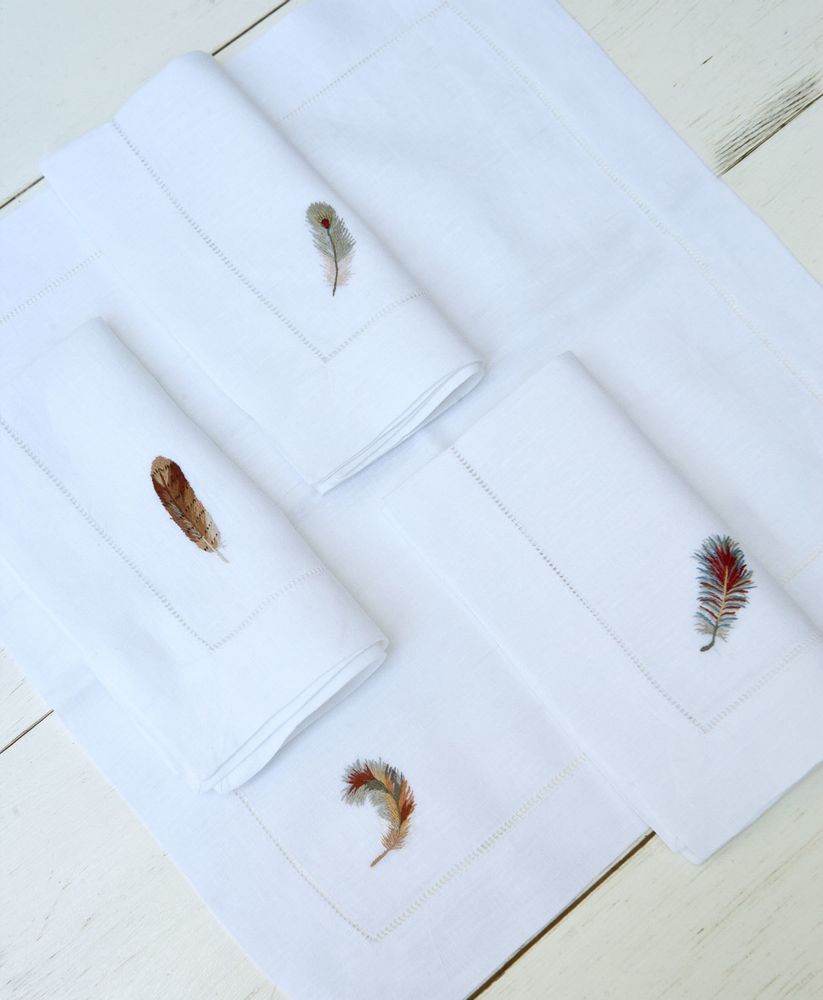 Sets de table - LES PLUMES - NAPKING BY BELLAVIA