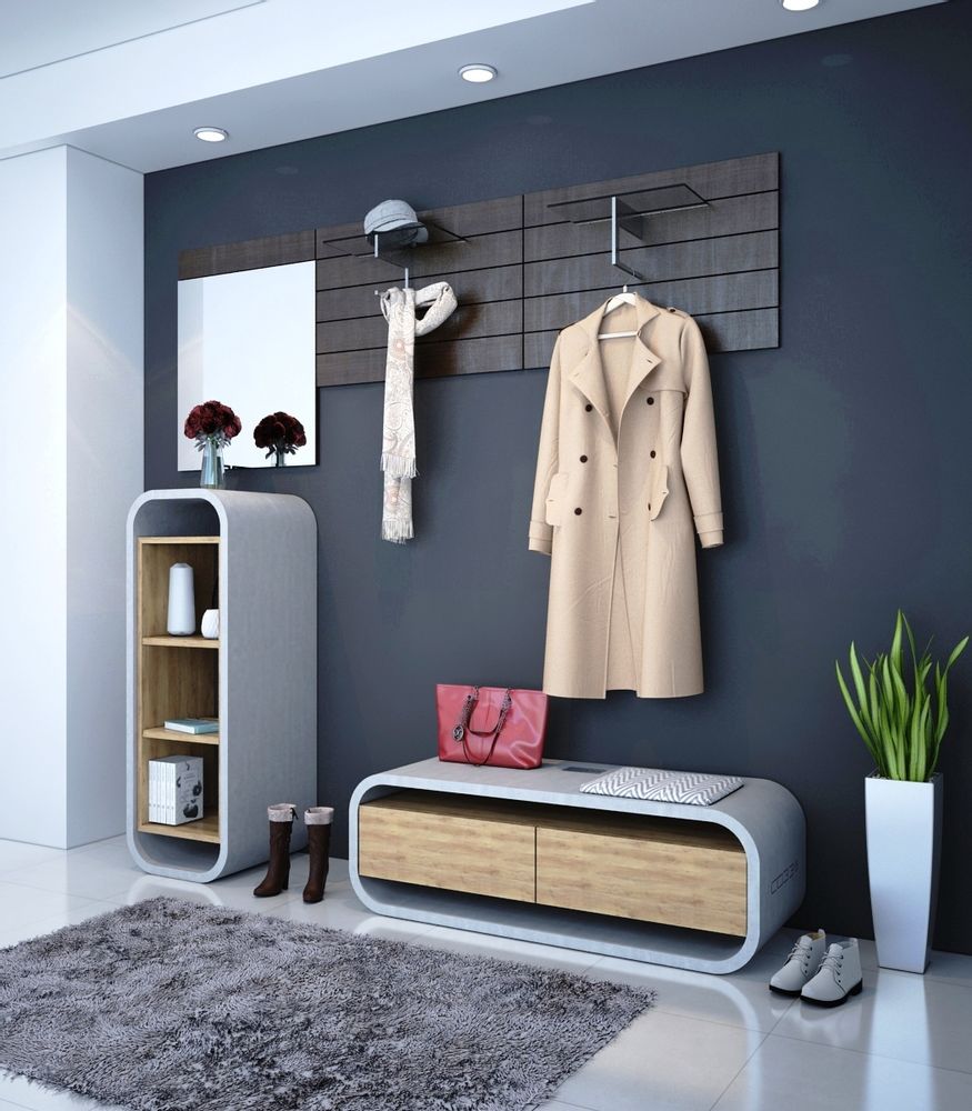 Shelves - OPUS PATEO MAGNO Concrete and Wood Shelf Bookshelf - CO33 EXKLUSIVE BETONMÖBEL