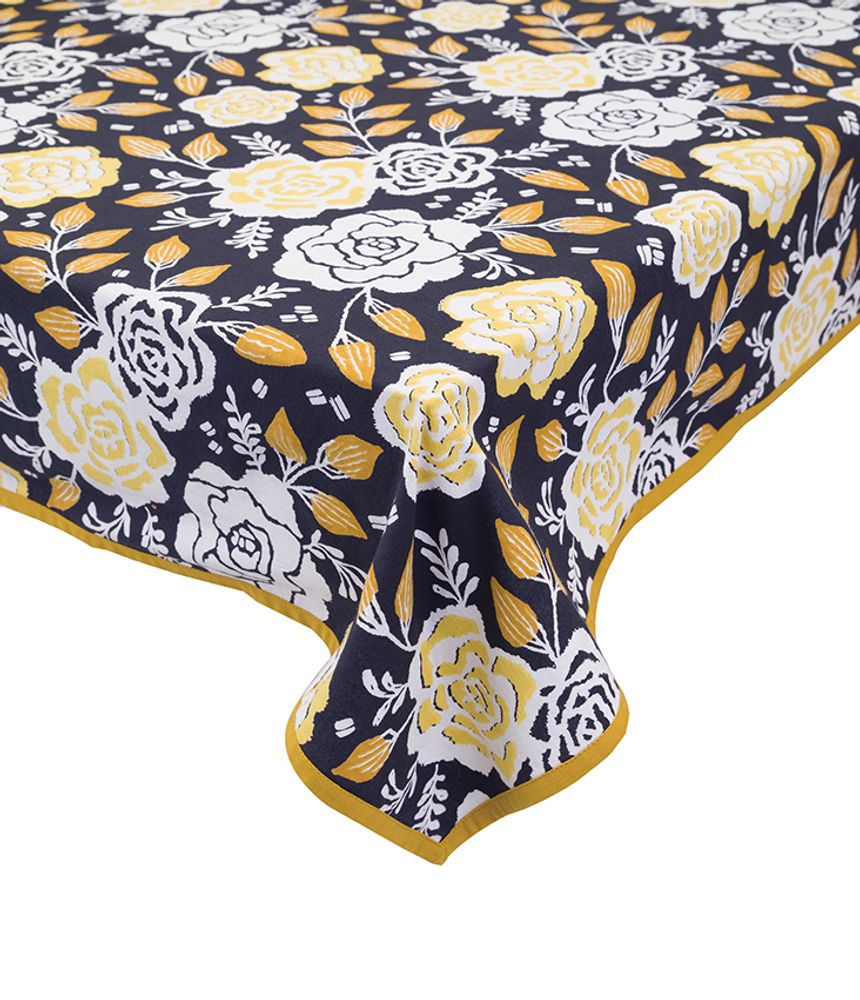 Table linen - CLASSIC TABLECLOTH BERNA ANTHRACITE - LA FIANCEE DU MEKONG