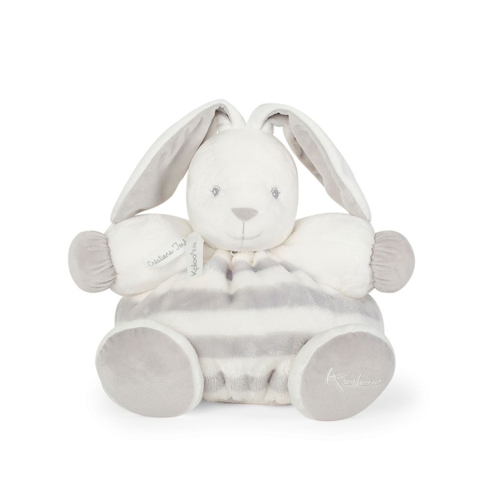 Soft toy - Chubby Rabbit Grey & Cream - KALOO