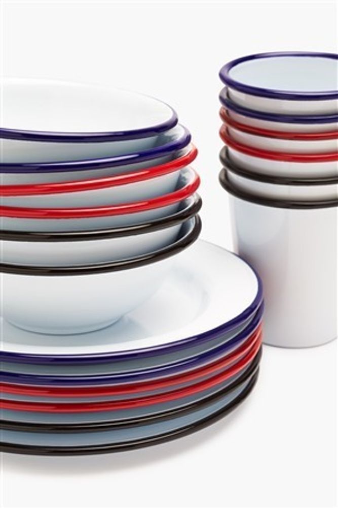 Plats et saladiers - Crow Canyon Home Enamelware - CROW CANYON HOME // FIESTA