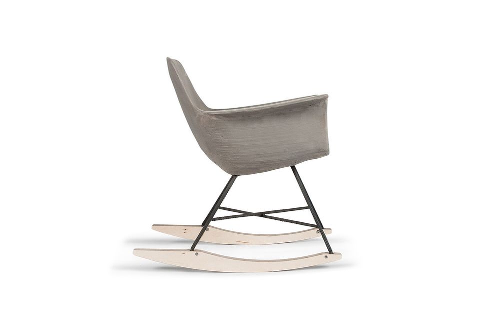 Fauteuils - hauteville - rocking chair en béton - LYON BÉTON