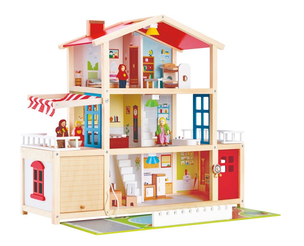 Jeux enfants - Jeux enfant Moderne Villa - Maison de poupée - TOYNAMICS HAPE NEBULOUS STARS