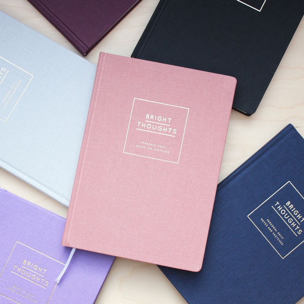 Stationery - Diary/Notebook Hardcover – Bright Thoughts - NAVUCKO.