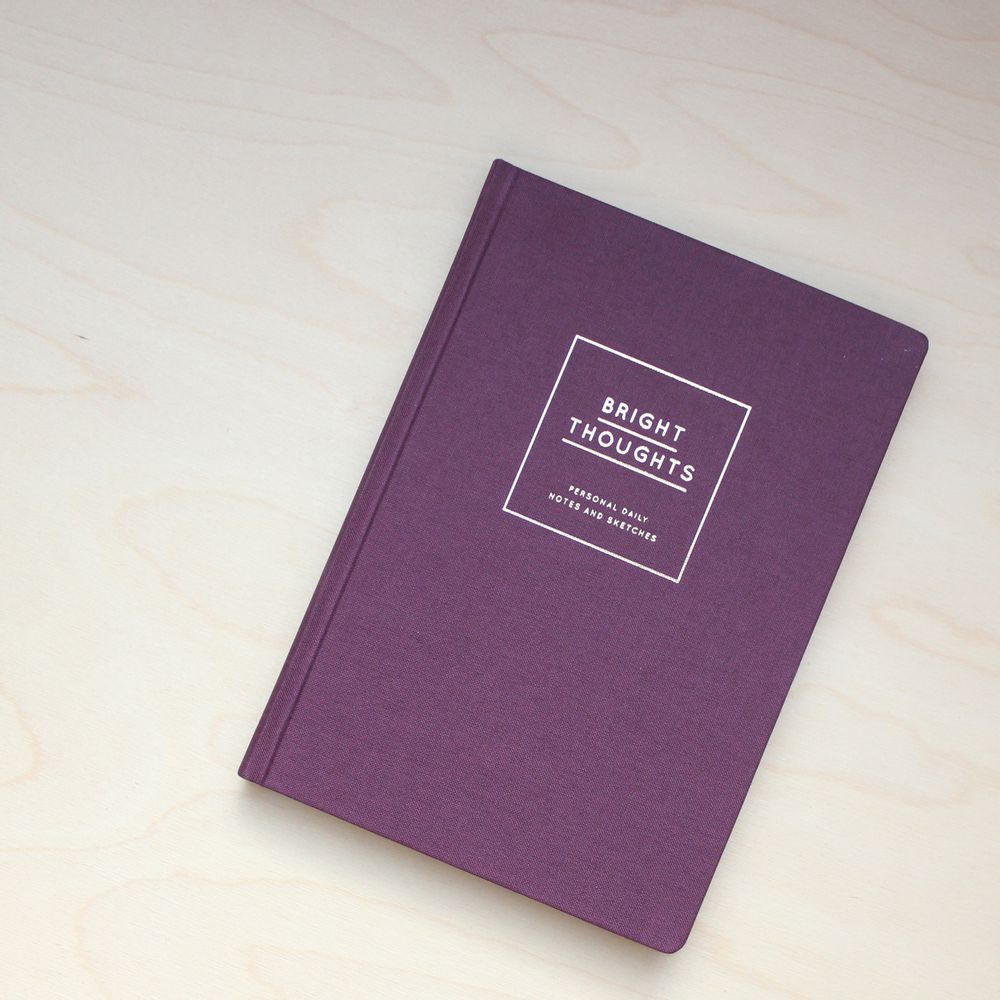 Stationery - Diary/Notebook Hardcover – Bright Thoughts - NAVUCKO.