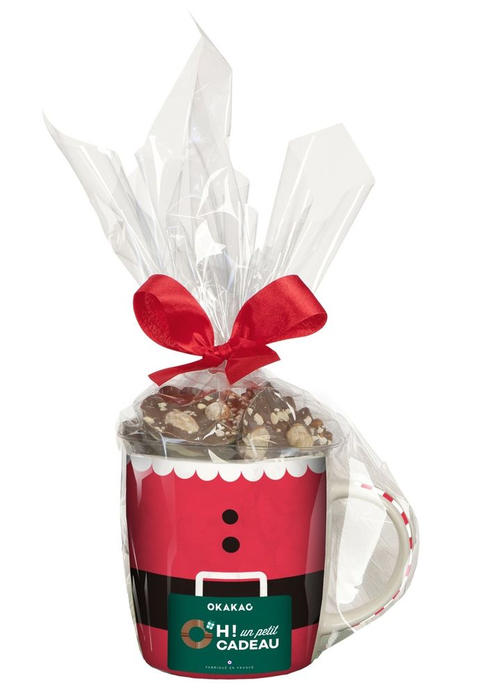 Chocolate - Christmas Mugs filled with chocolate sweets - MONBANA - OKAKAO