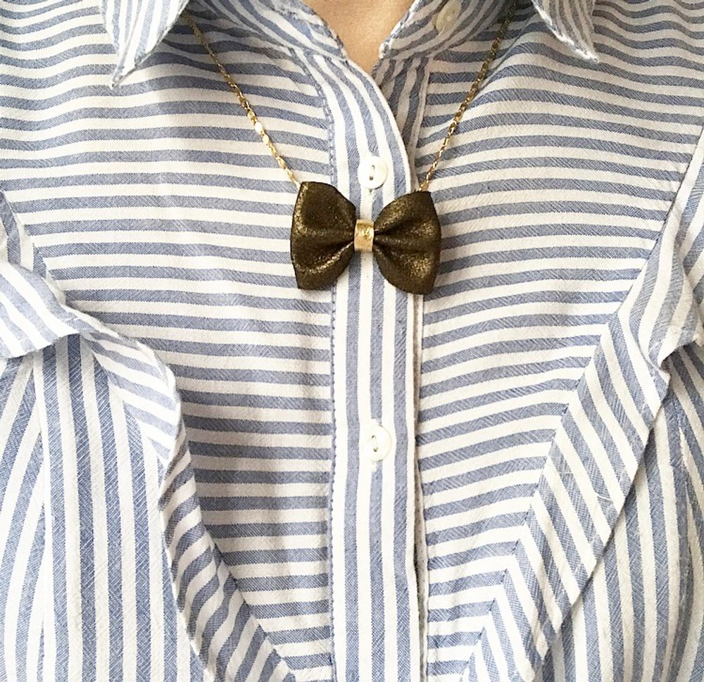 Jewelry - leather necklace - LITTLE MADAME