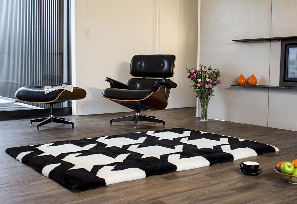 Tapis - Tapis de conception en laine courte - BOWRON SHEEPSKINS