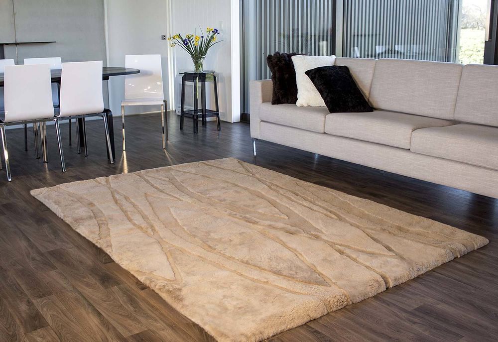 Tapis - Tapis de conception en laine courte - BOWRON SHEEPSKINS