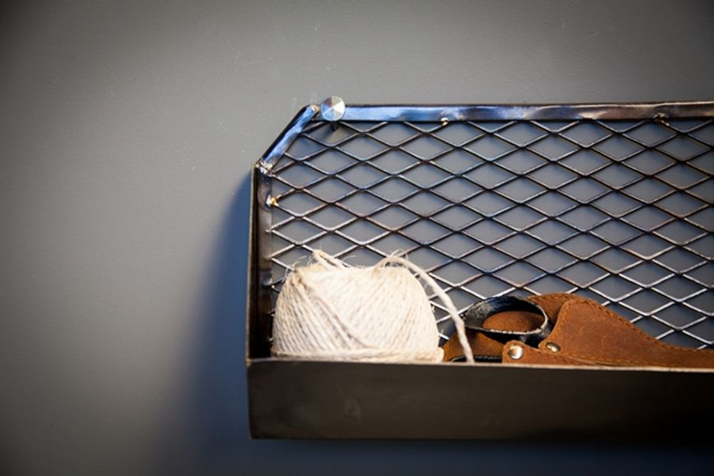 Boîtes de rangement  - Étagère murale mesh - BRÛT HOMEWARE