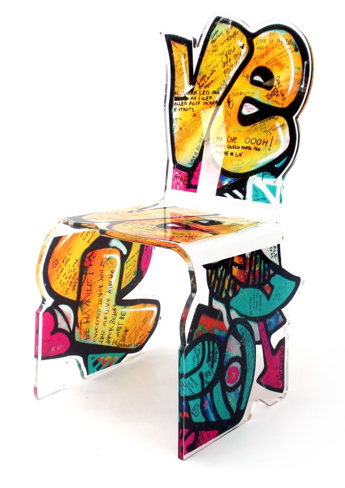Chairs - YELLOW STREET ART CHAIR - ACRILA