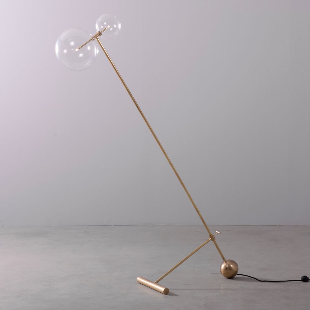 Floor lamps - BRASS ZOSIA FLOOR LAMP - SCHWUNG HOME