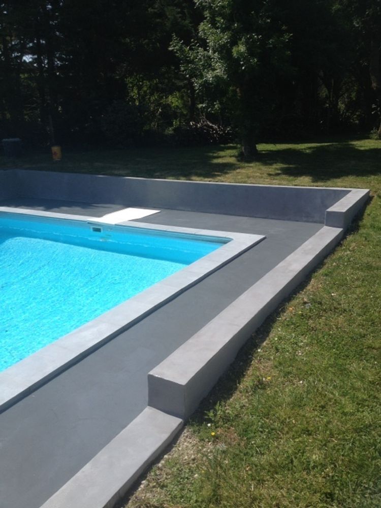 Piscines extérieures - Enduit effet béton ciré Rouviere Collection - ROUVIERE COLLECTION