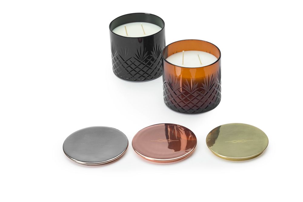Bougies - Mini Brown Cut Glass - NYKS