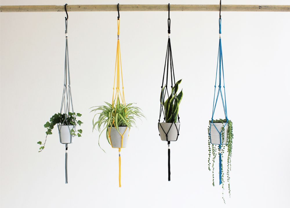 Floral decoration - Knotted interiors Plant Pot Hangers - ELEANOR BOLTON STUDIO