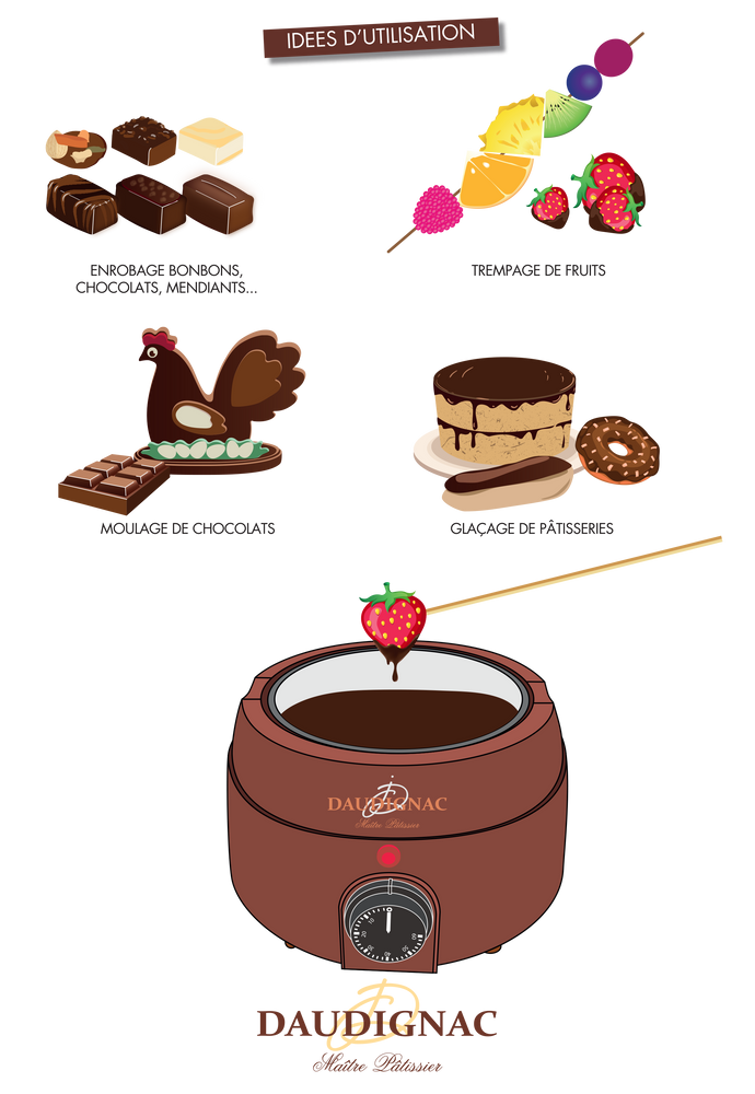 Petit électroménager - Ma tempereuse chocolat - DAUDIGNAC