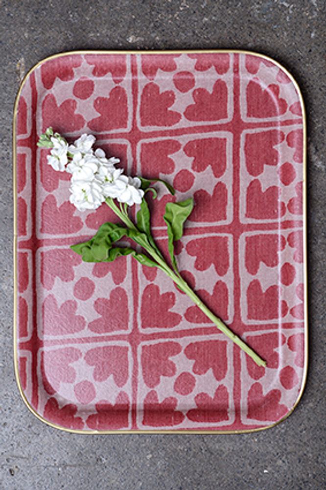 Platter and bowls - Bloom Tray in Radish - TORI MURPHY
