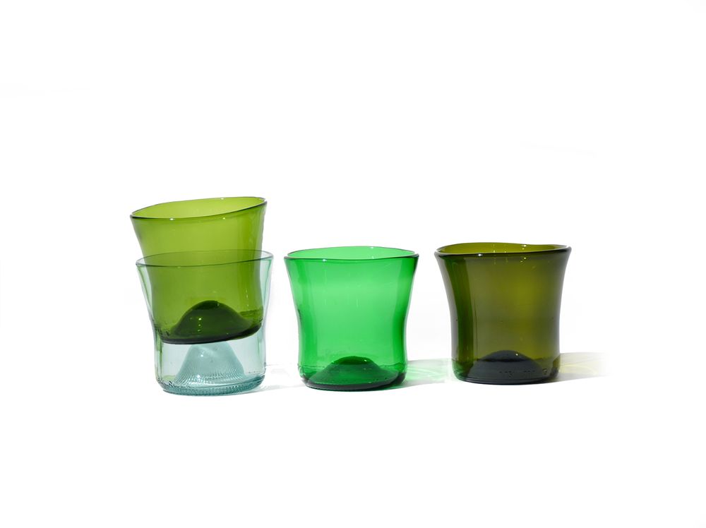 Art glass - SAMESAME No. 06 cups - SAMESAME - UPCYCLED GLASS PRODUCTS