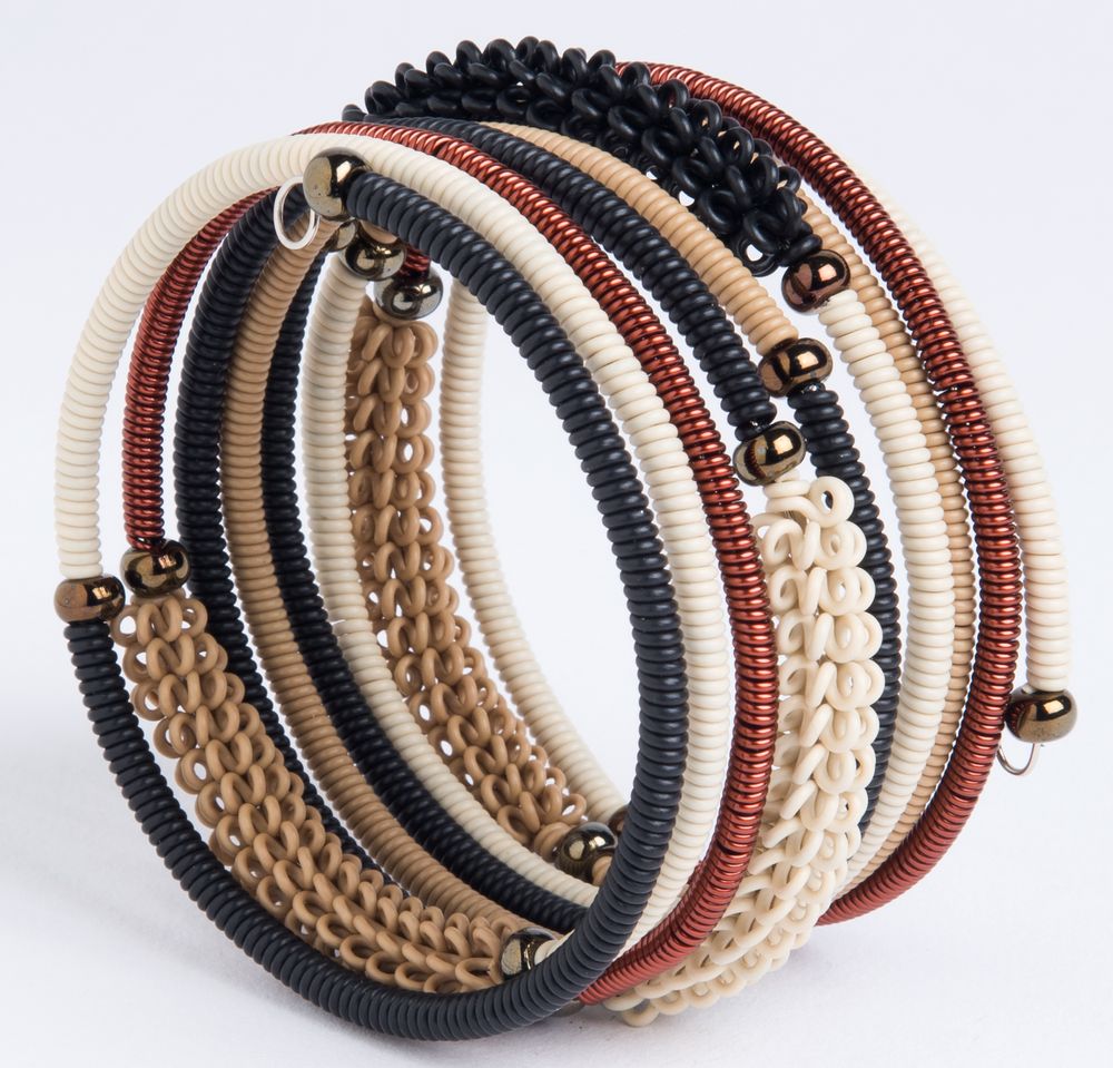 Jewelry - BRACELET "SPIRAL COMBO" IN TELEPHONE WIRE - MAHATSARA