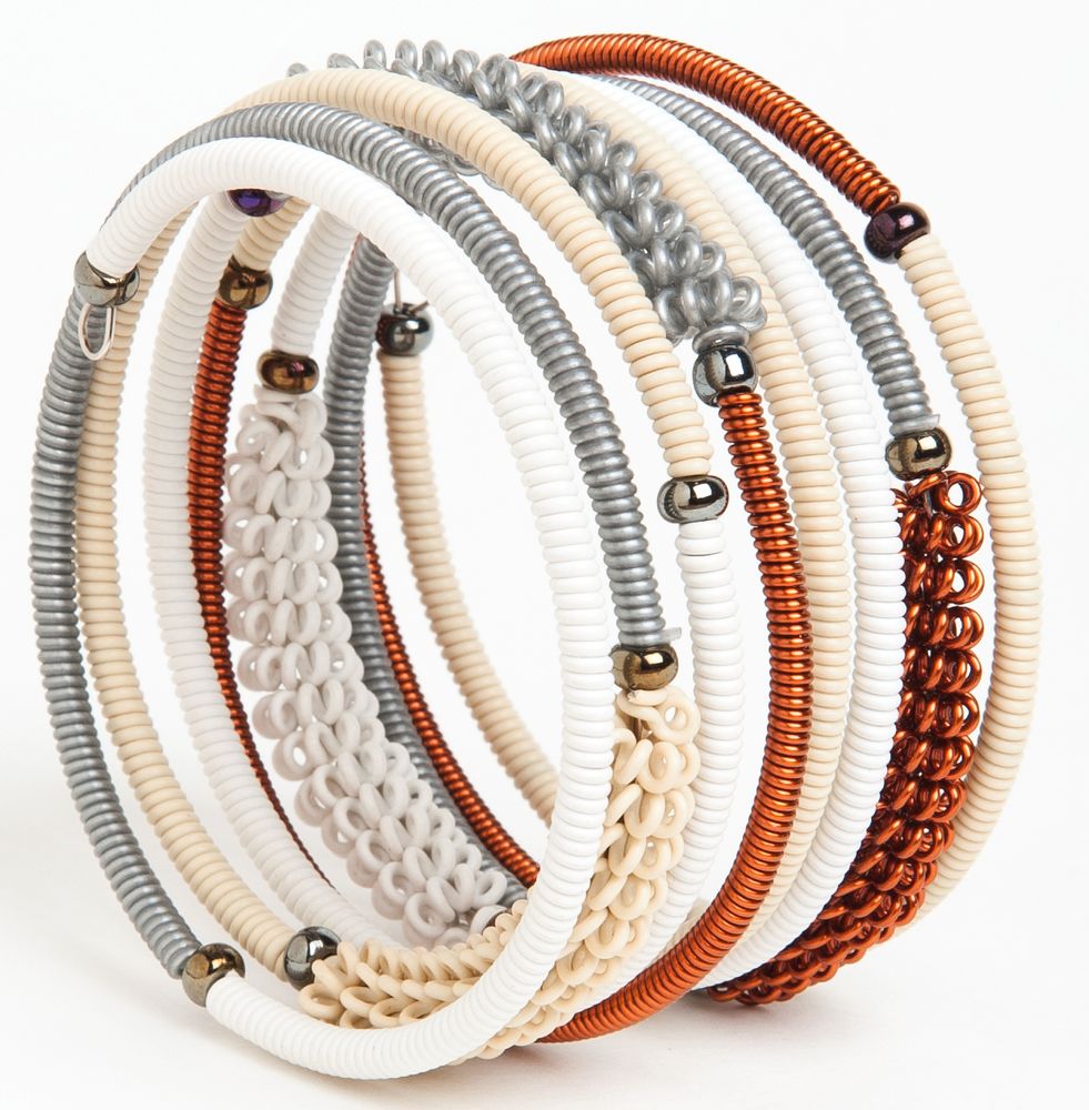 Jewelry - BRACELET "SPIRAL COMBO" IN TELEPHONE WIRE - MAHATSARA