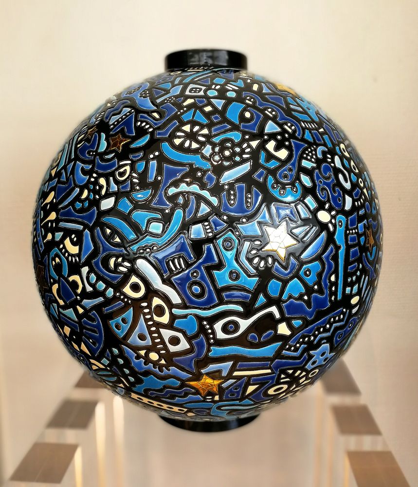 Objets de décoration - CITY OF STARS Vase - MANUFACTURE DES EMAUX DE LONGWY 1798