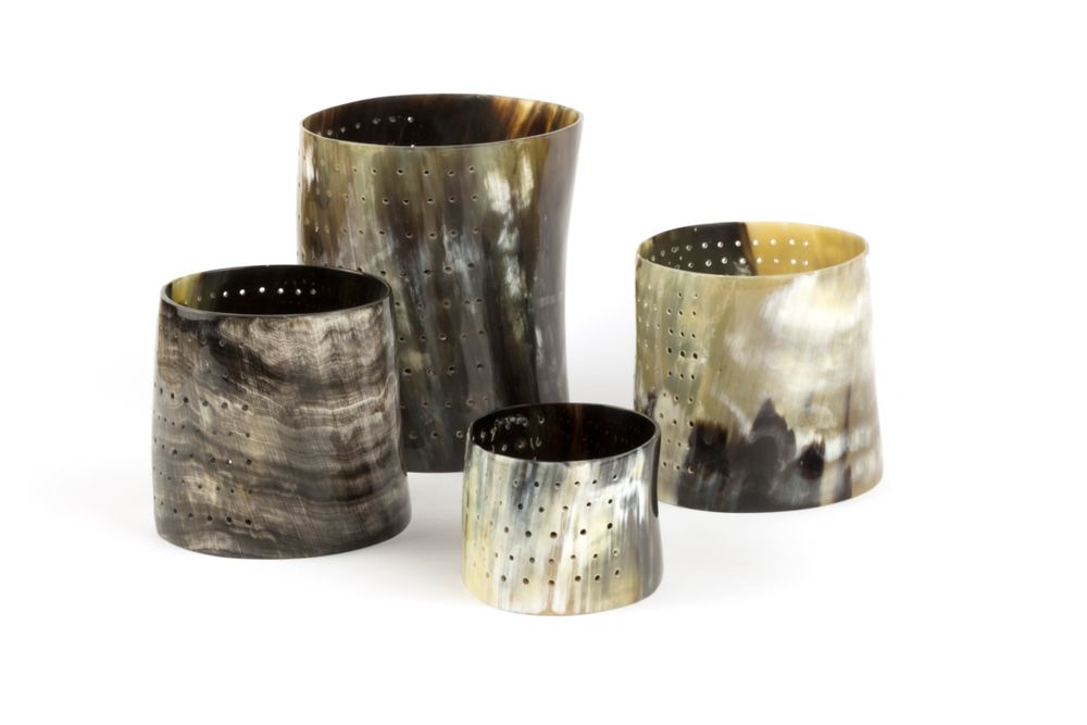 Bougeoirs et photophores  - Photophore en corne - L INDOCHINEUR X RIVÊT