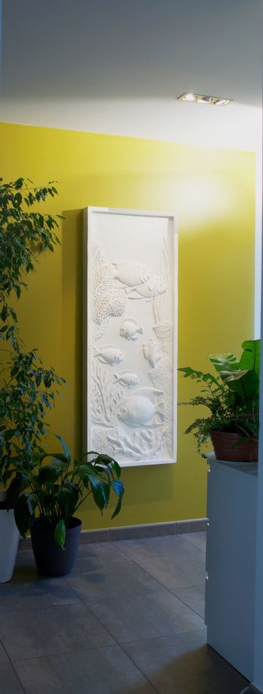 Autres décorations murales - Sculpture murale banc de poisson / poissons exotiques - FREDERIQUE WHITTLE