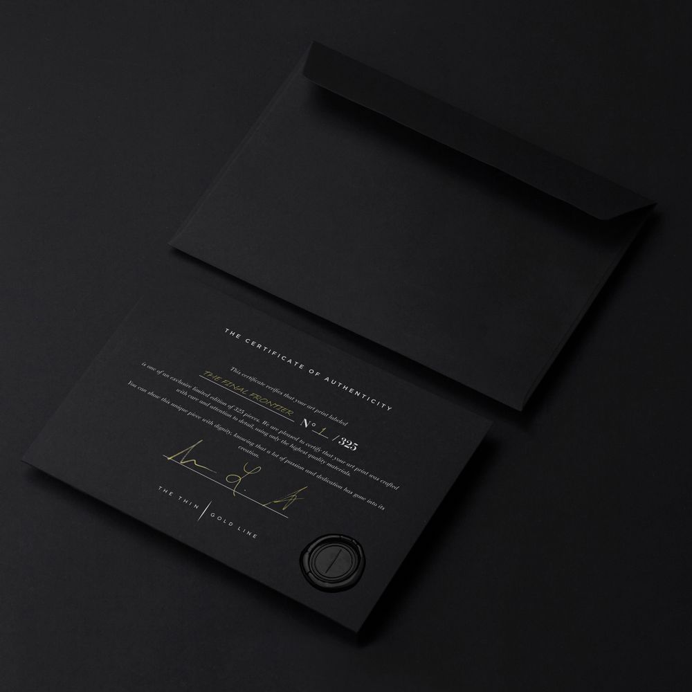 Other wall decoration - The Final Frontier III|IV - THE THIN GOLD LINE