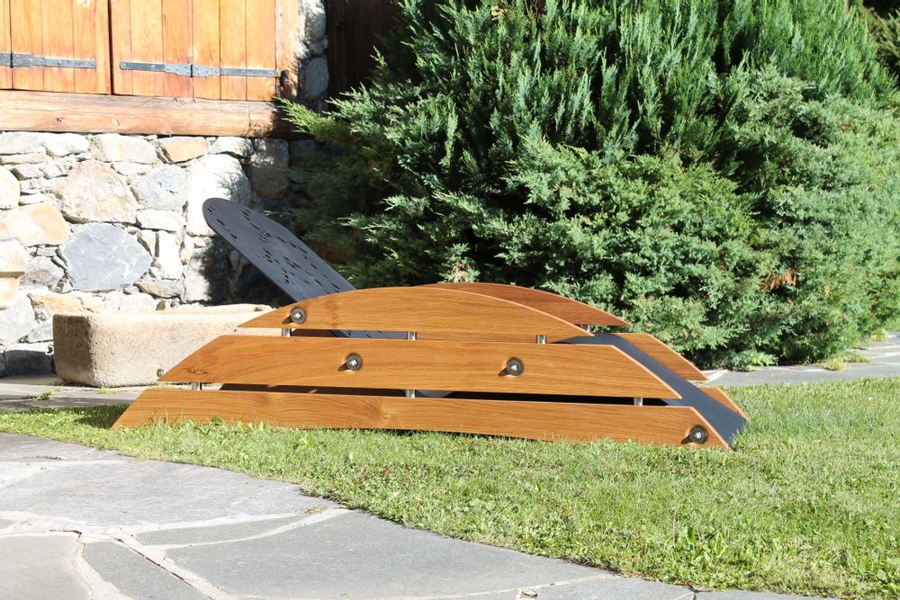 Lounge chairs - Chaise Longue - XXL BOBINE - PAULCHX - OUTDOOR DESIGN CHAMONIX