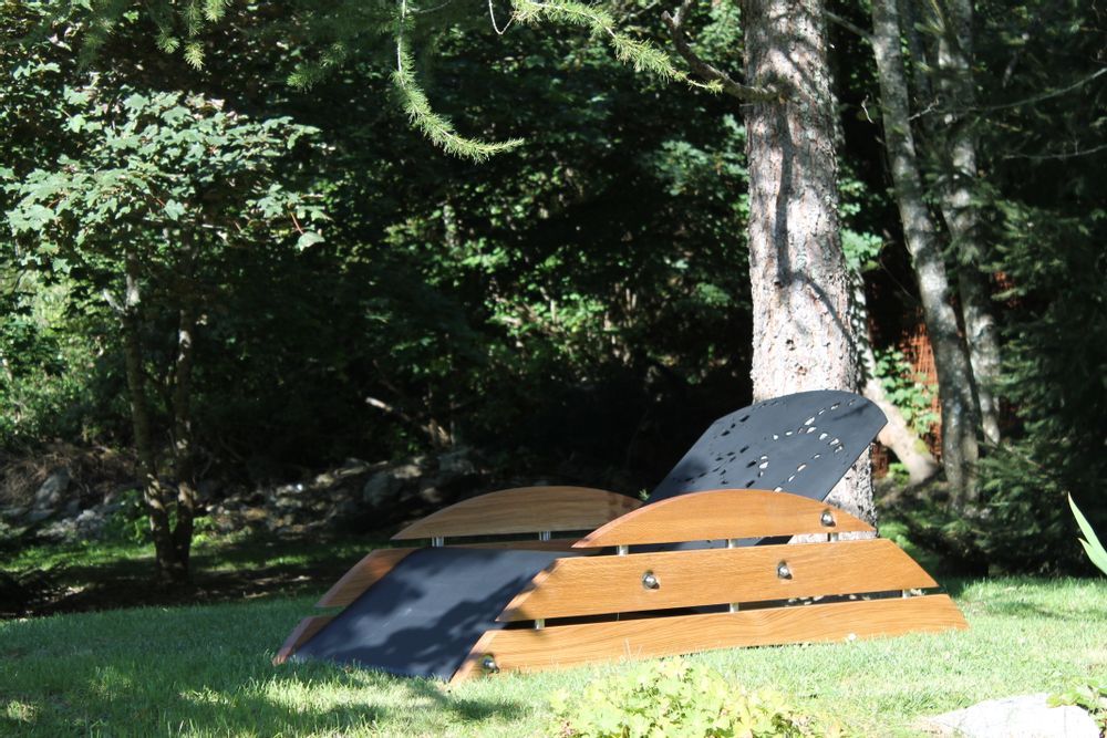 Lounge chairs - Chaise Longue - XXL BOBINE - PAULCHX - OUTDOOR DESIGN CHAMONIX