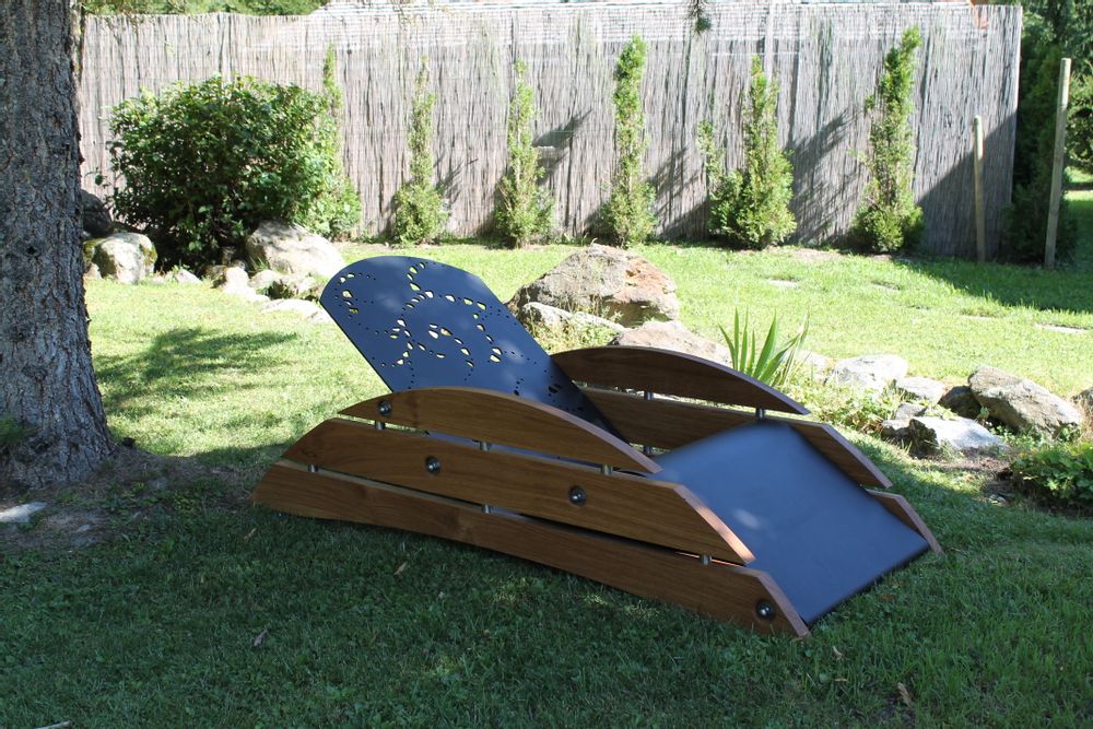 Lounge chairs - Chaise Longue - XXL BOBINE - PAULCHX - OUTDOOR DESIGN CHAMONIX