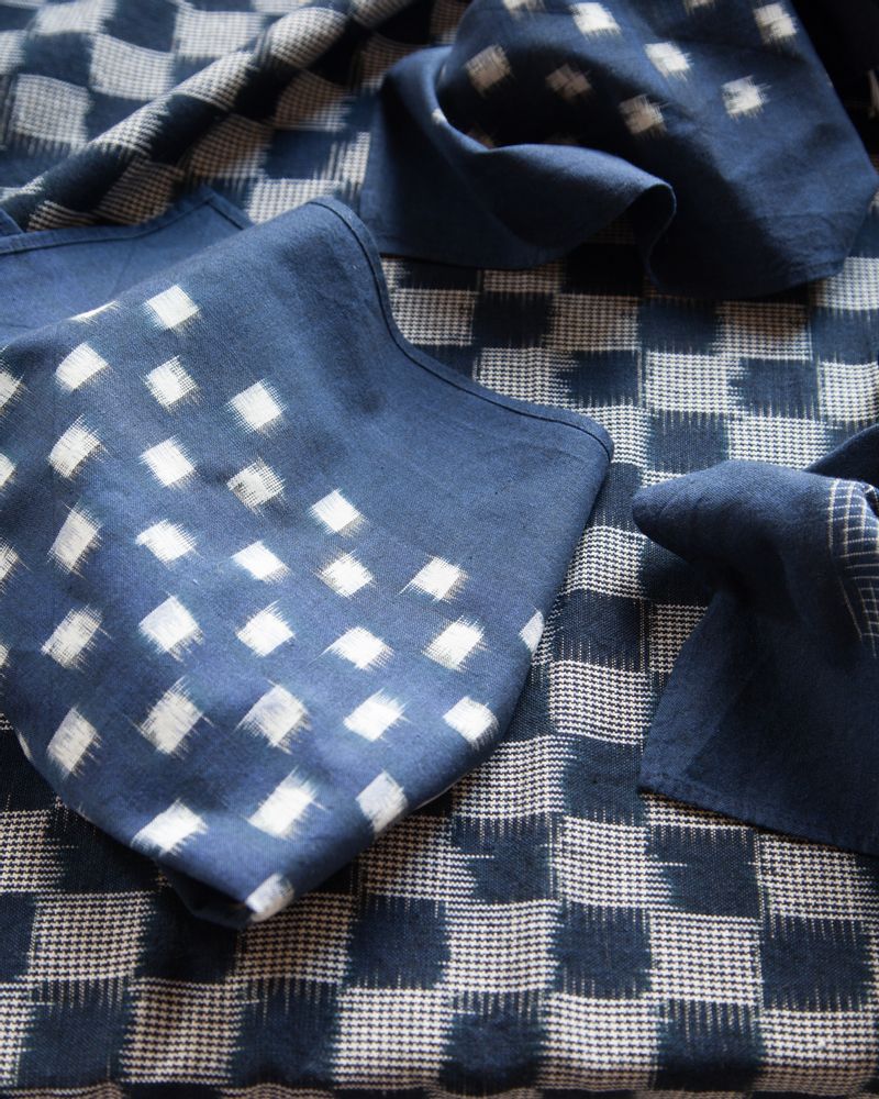 Linge d'office - Nappe de table/table de serviettes. - KHADI AND CO.